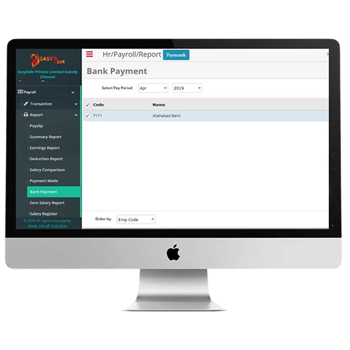 Reimbursement Management and Bank Transfer Details